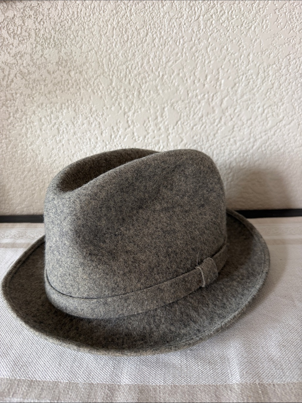 Pendleton Gray Heather Virgin Wool Tyrolean Highlander Fedora Hat